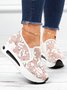 Floral Embroidery Breathable Platform Loafer Sheer Mesh Sneakers Hollow Out Tulle Comfortable Slip-On 