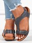 Women's Comfy Orthotic Sandals Women's Arch Support Flat Sandals Orthopedic Sandals JFN Women Retro Solid Color Casual Simple Velcro Strappy Sandals