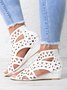 Resort Cutout Lace-Up Sandal Boots Dressy Wedding Sandals