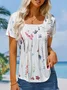 Casual Loose Floral T-Shirt