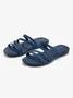 Denim Blue Straps Comfy Slide Sandals