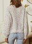 Wool/Knitting Ombre Crew Neck Sweater