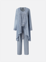 Lace Chiffon Elegant Matching Outfit 3-Piece Set