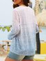 Casual Ethnic Crew Neck Top