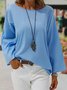 JFN Cotton Casual Solid Long Sleeve Tops