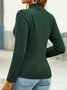 Plain Regular Fit Turtleneck T-Shirt