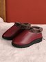 Simple Casual Warm Plush Ankle Boots