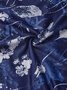 Women's Swing Dress Floral Dress Midi Dress 3/4 Length Sleeve Floral Print V Neck Dress