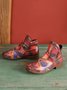 Ethnic Chunky Heel Zip Short Boots