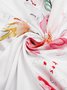 Women's A Line Dress Midi Dress Half Sleeve Floral Ruched Print Spring Summer V Neck Casual Modern