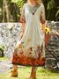 Casual Cross Neck Dress