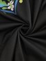 Women's Mexican Dress Midi Dress Black Half Sleeve Summer Crew Neck Tribal Casual