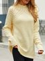 JFN White Long Sleeve Knitted Sweater