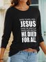 Crew Neck Regular Fit Cotton Blends T-shirt