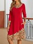Urban Color Block Loose Dress