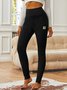 Casual Fleece Lined Leggings Leggings High Waist Athletic Leggings Tummy Control Stretch Workout Yoga Leggings
