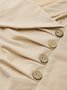 New pile collar button casual long sleeve women Sweatshirt