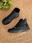 JFN Women Christmas Faux Leather Panel Zip Round Toe Fleece Soft Ankle Ankle Boots  
