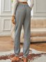 Funny Cat Fleece Elastic Waist Casual Pants