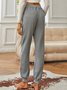 Women's - Basics cat print Fleece Lined High Waist Soft Clouds Pants