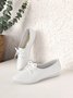 Solid Casual Simple Commuter Lace Up Flat Shoes