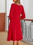 Urban Color Block Loose Dress