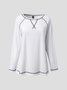 Crew Neck Plain Loose Top