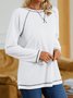 Crew Neck Plain Loose Top