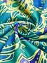 JFN Round Neck Ombre Paisley Boho Vintage Midi Dress