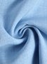 Men's Linen Plain Long Sleeve Shirt