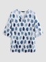 Women's Casual Holiday Weekend Floral T-shirt Tee polka dots Short Sleeve Print Geometric Round Neck Basic Top