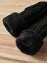 Twist Pattern Plush Woven Full Cover Gloves Autumn Winter Warmth Thickening Accessories