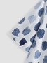 Women's Casual Holiday Weekend Floral T-shirt Tee polka dots Short Sleeve Print Geometric Round Neck Basic Top