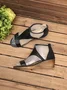 JFN  Women Casual Leather Comfy Wedge Sandals