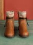 Basic round toe ankle boots with zipper