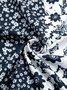 JFN V Neck Color Block Casual Floral Zipper Loosen Short Sleeve Tops