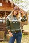 Boho Ethnic Turtleneck Sweater