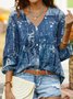V Neck Casual Regular Fit Top