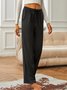 Stretch waist pocket with drawcord palazzo Pants/wide leg Pants
