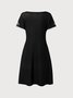 Vintage Mexican Flower Design Crew Neck Prom Dress