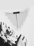 JFN V Neck Floral Casual Midi Dress