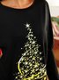 Christmas Loose Crew Neck Dress