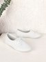 Solid Casual Simple Commuter Lace Up Flat Shoes