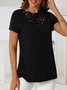 Casual Burnt Design Short Sleeve T-Shirt