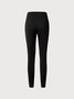 JFN Casual Plain Autumn Natural Tight Long Medium Elastic Leggings