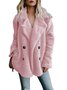 Long Sleeve Shawl Collar Buttoned Coats