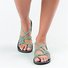 JFN  Plus Size Women Sandals Handmade Beach Flat Sandals