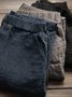 Women Plus Size Linen Solid Casual Pants