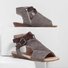 Women Plus Size Denim Cloth Adjustable Buckle Sandals