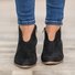 Women Deep V Sexy Booties Casual Comfort Zipper Shoes
